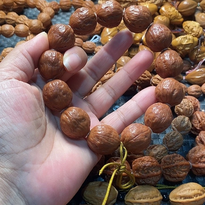 奮***斗手串文玩核桃金蟾