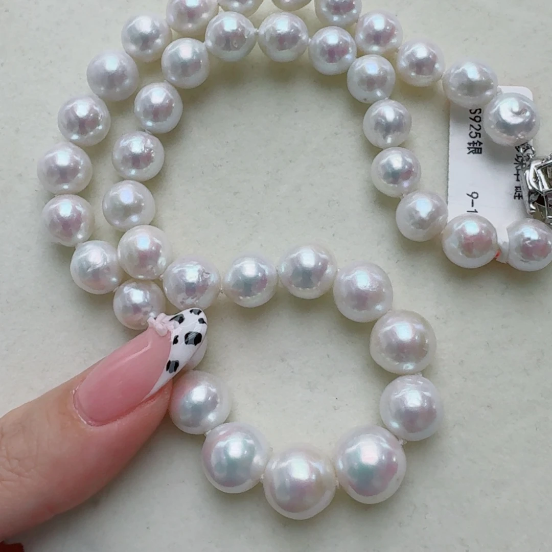 银S925镶嵌淡水珍珠颈饰@@bc157