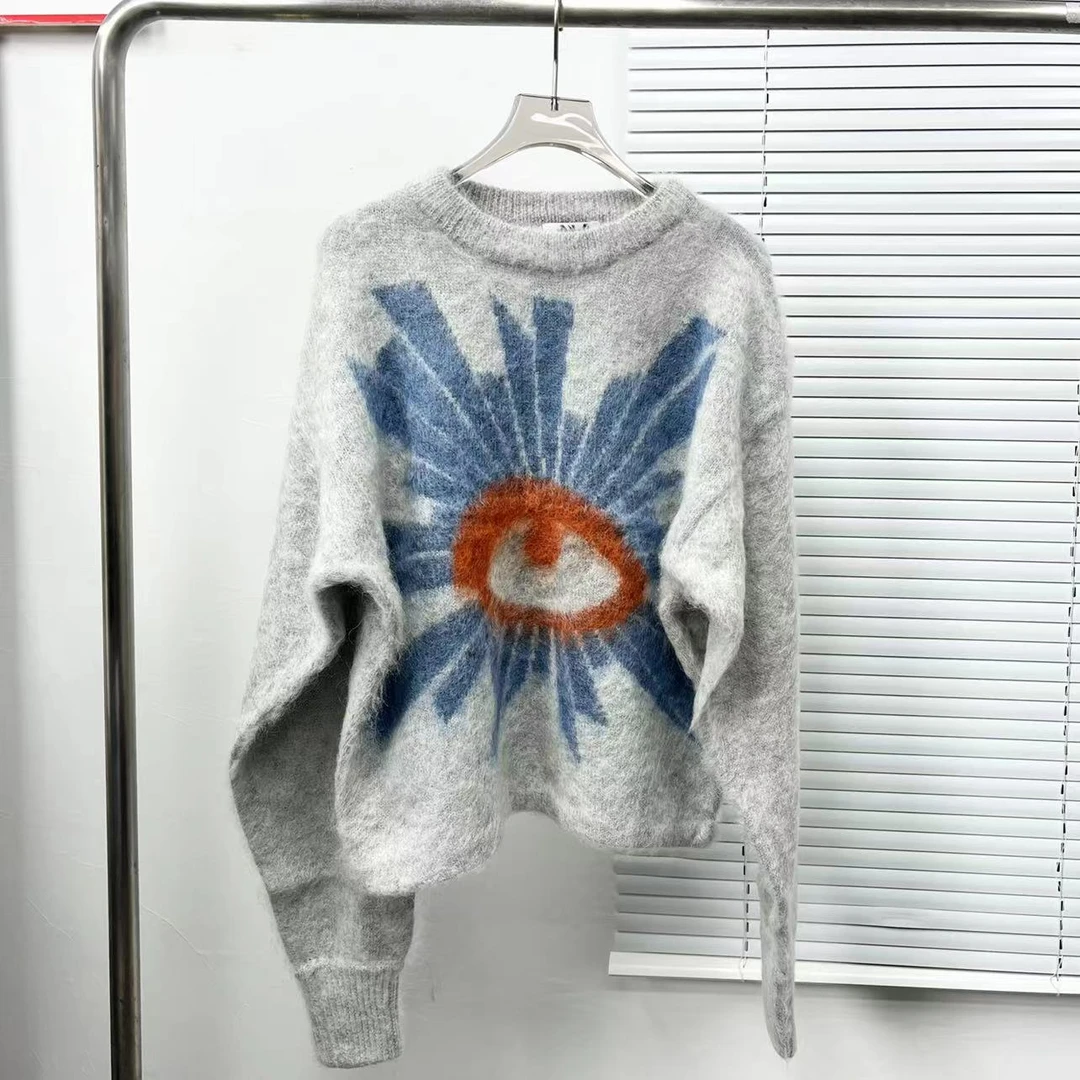 【真理之眼】 欧美外贸尾单秋冬款女装 马海毛混纺针织衫 默认微瑕