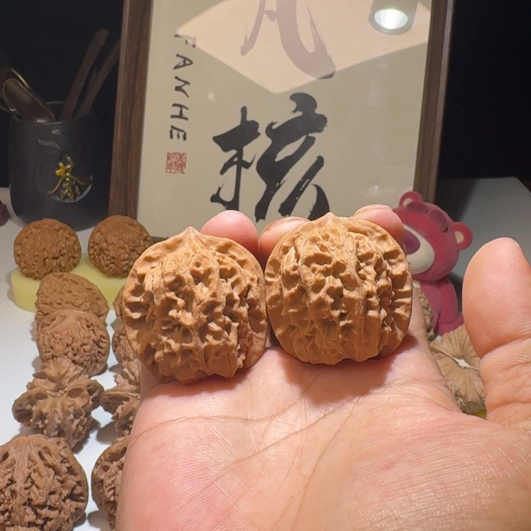 吊坠文玩核桃40尺寸原树龙纹马蹄