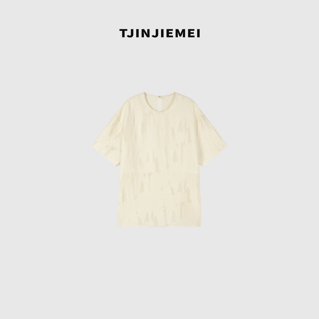 T井姐妹【蜂蜜】夏季休闲显瘦百搭短袖DX2504-TJ251