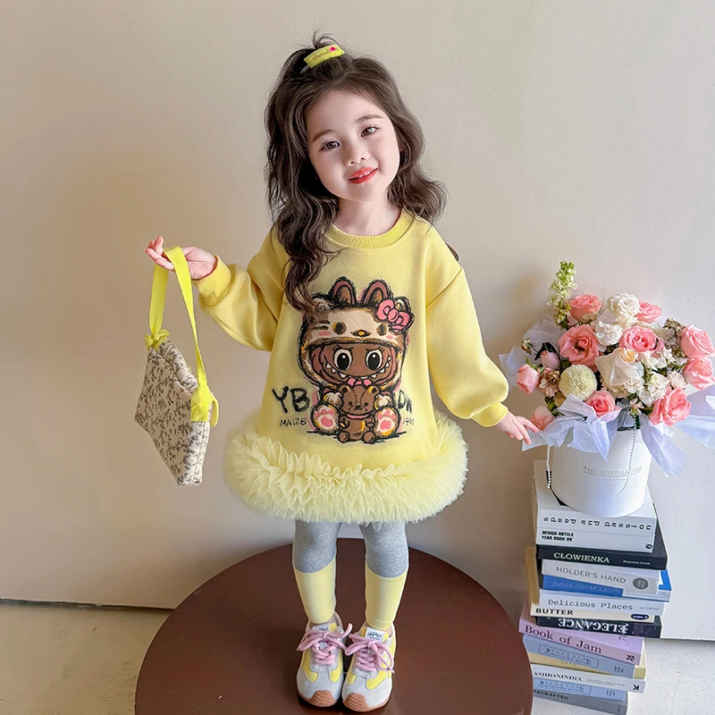 女童秋装2025新款小童宝宝韩版洋气百搭休闲儿童装女孩春秋两件套