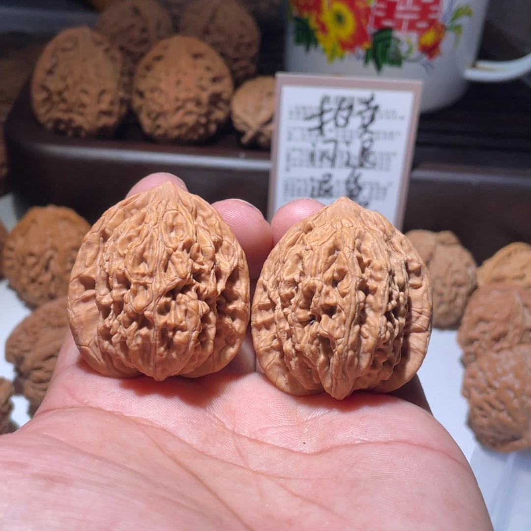 吊坠文玩核桃39虎头