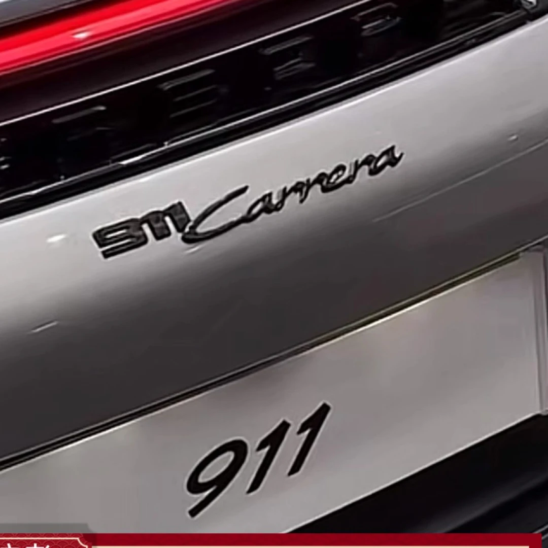 原厂新款保时捷字标911Carrera车尾字母标贴Taycan992turbo4S改装