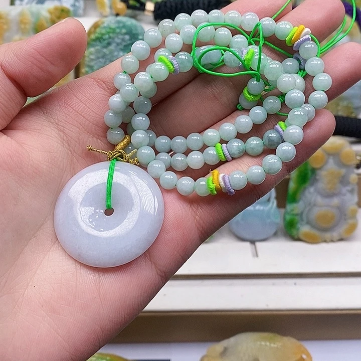 颈饰未镶嵌翡翠翡翠A货