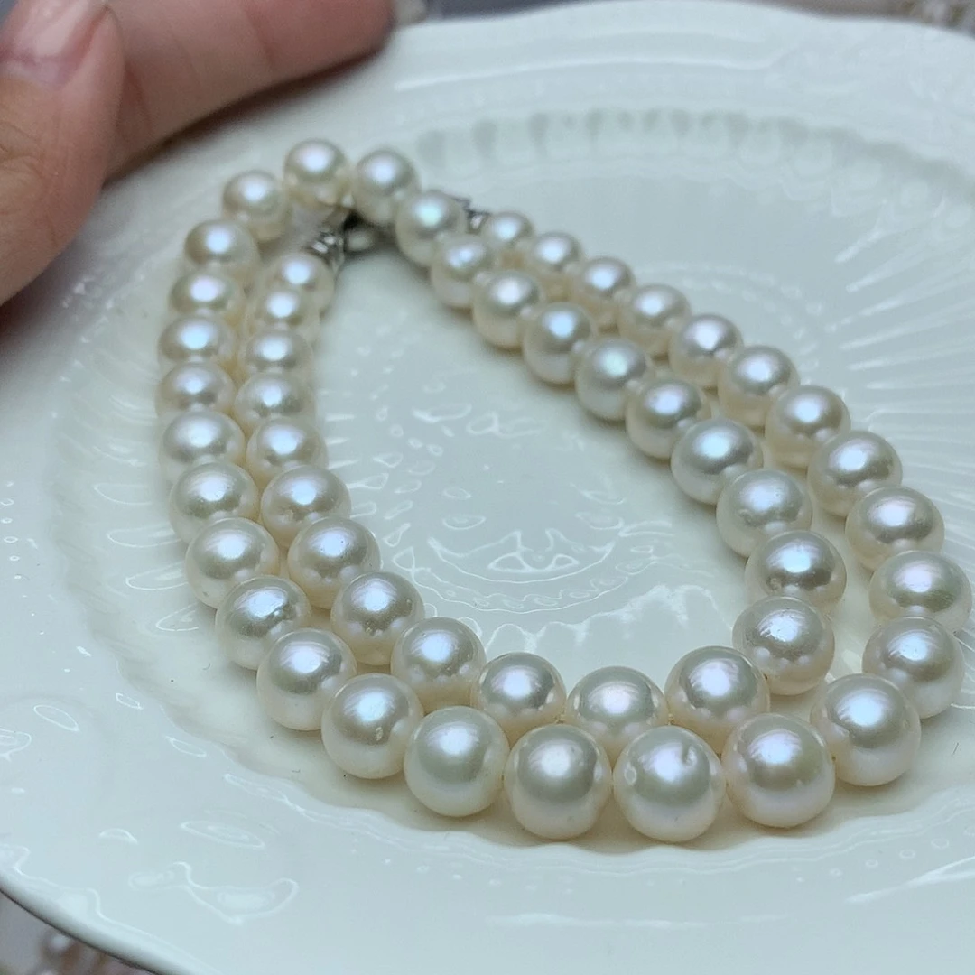 淡水珍珠8-9未镶嵌n92项链
