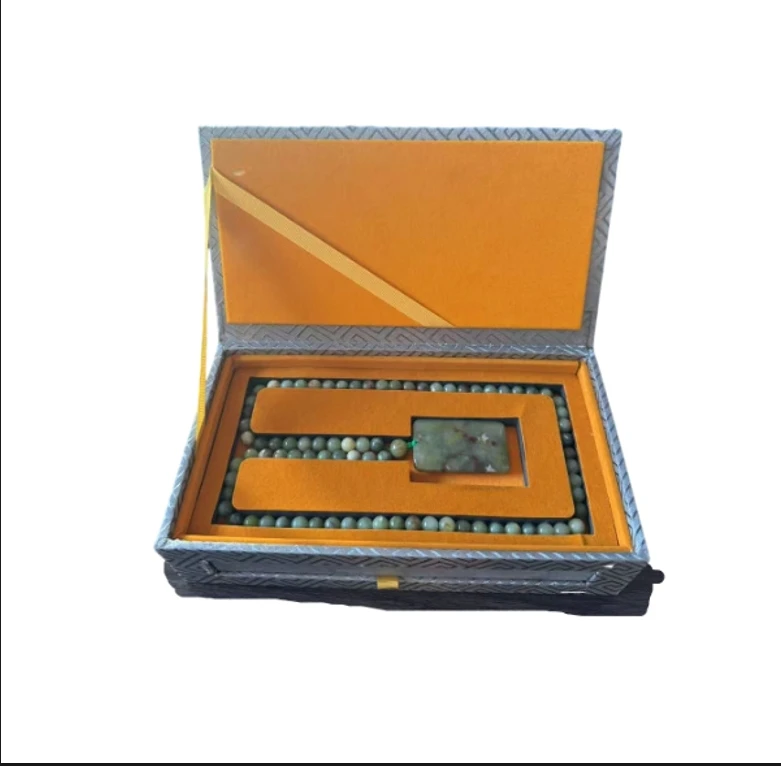 非金属布艺项链 永寿岩无事牌项链