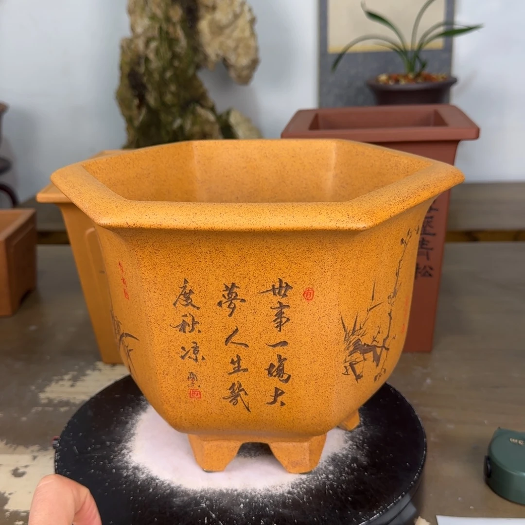 奔***息紫砂花盆紫砂花盆