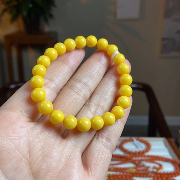 琥珀手链未镶嵌蜜蜡手串8
