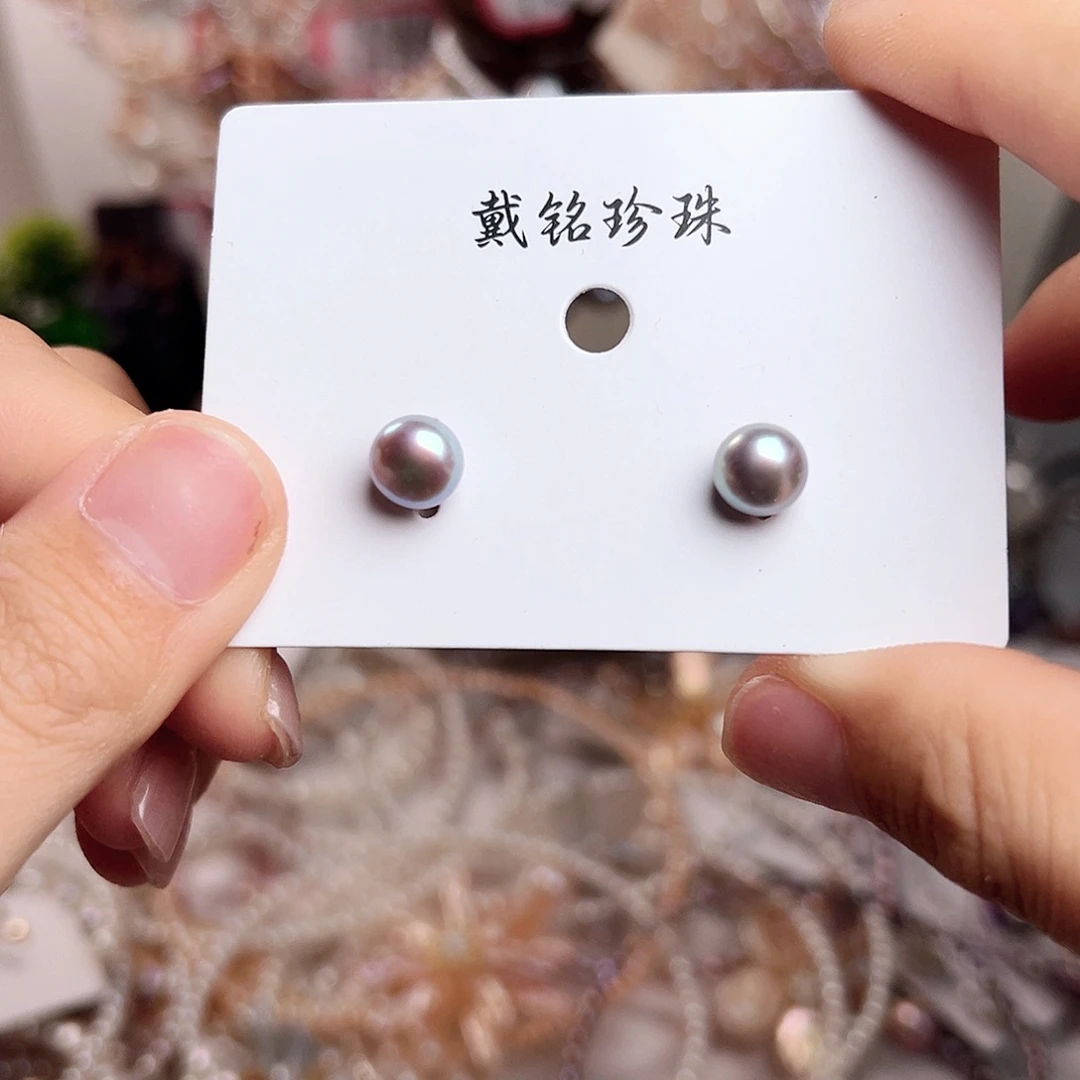 淡水珍珠银S925镶嵌颈饰