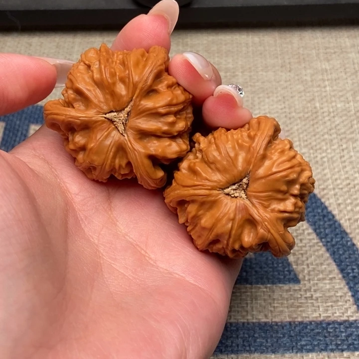 嘿***n文玩核桃把件白狮子正奔