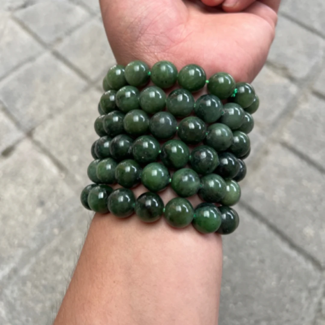 天然和田碧玉手串（多样性发起一）卡14