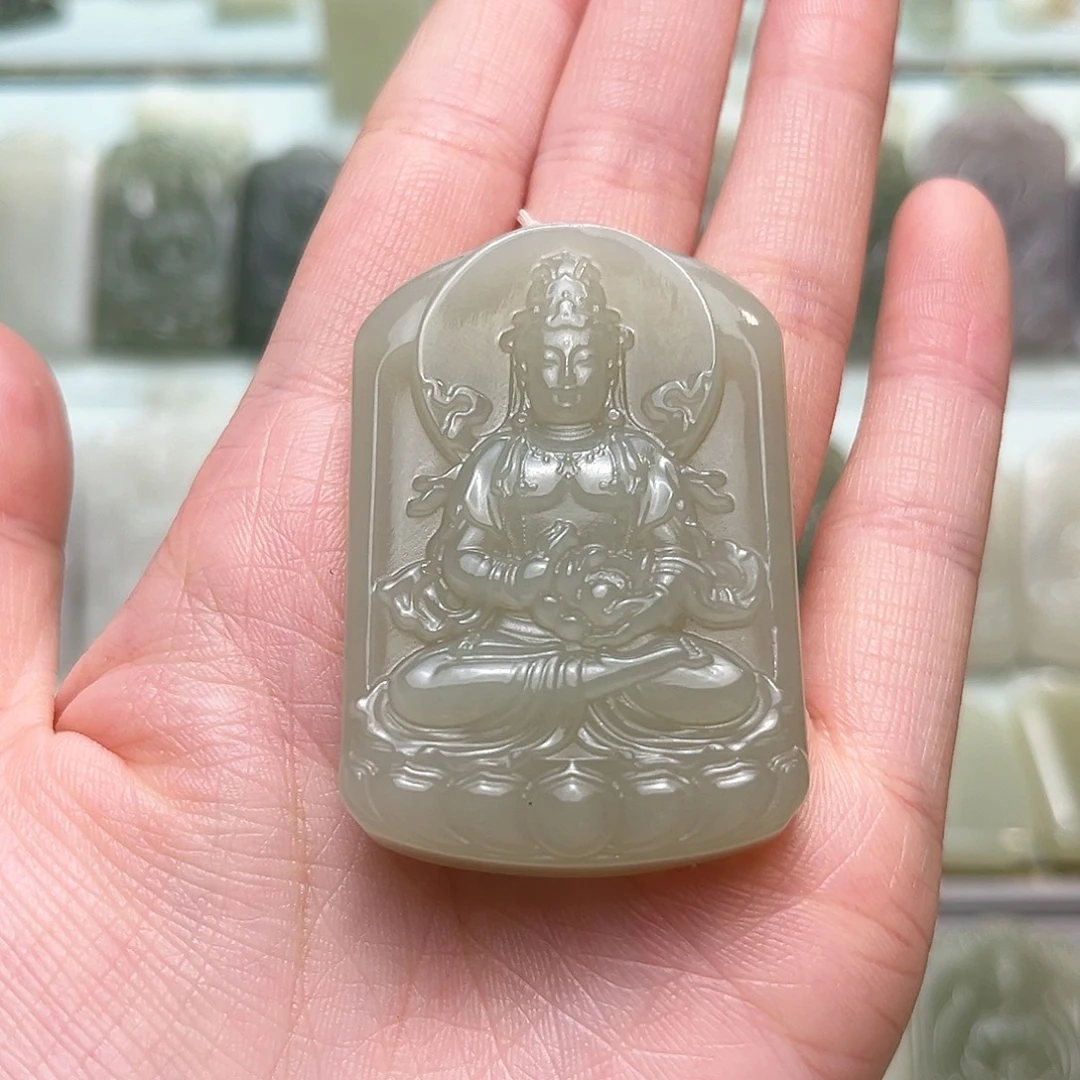 和田玉未镶嵌颈饰