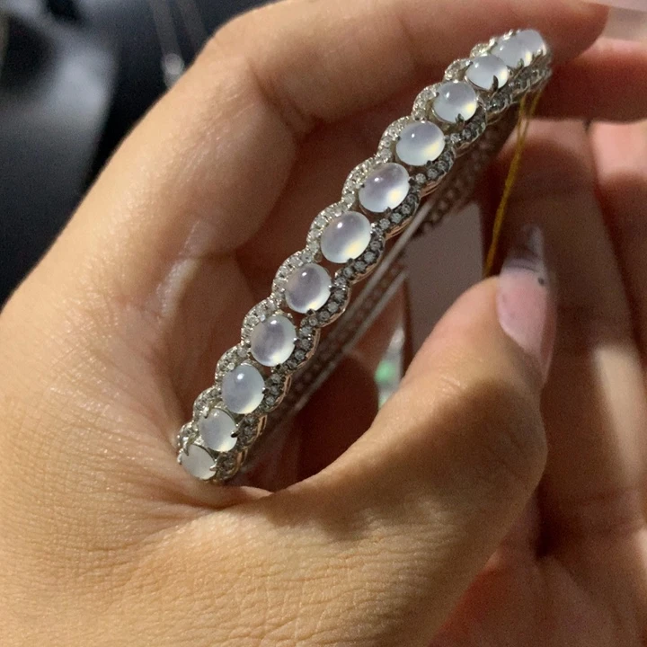 翡翠银S925镶嵌戒指