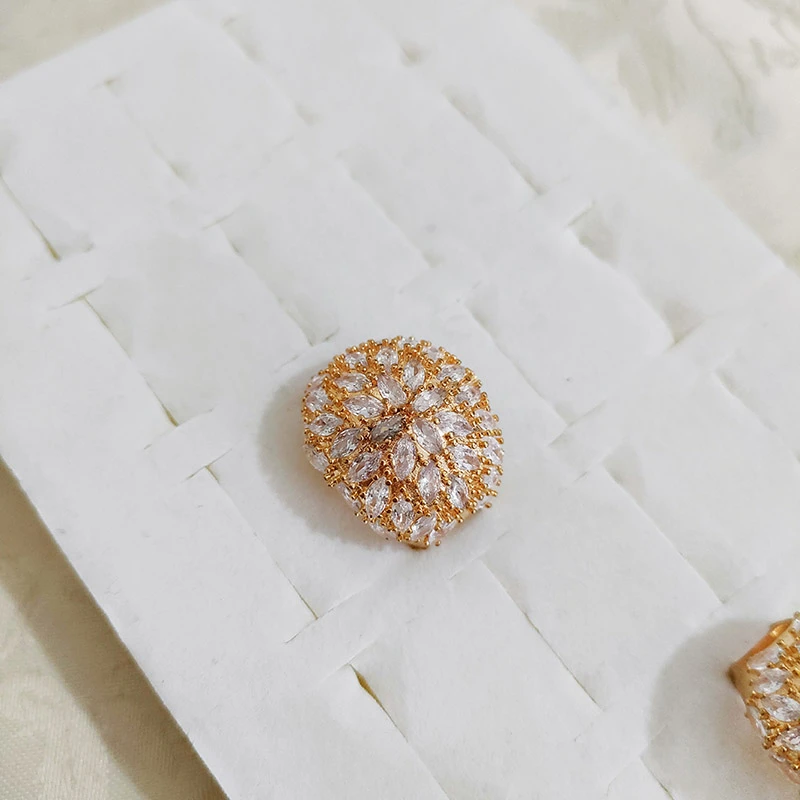 铜合金玻璃戒指 气质民族风复古古典戒指1853