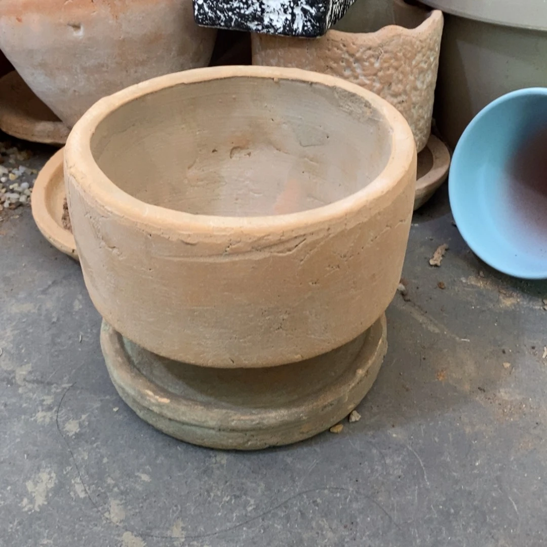 瑕疵高脚钵大号带托盘