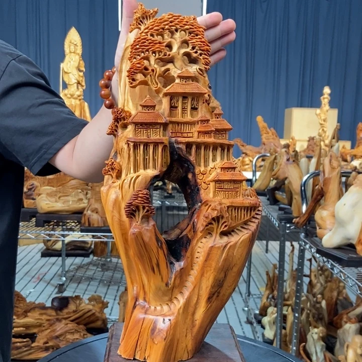 柏木（崖柏）山水倒流香送两盒香