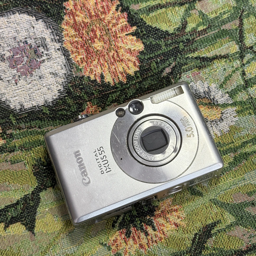 9新 Canon/佳能 ixus55 银色学生照相复古ccd相机