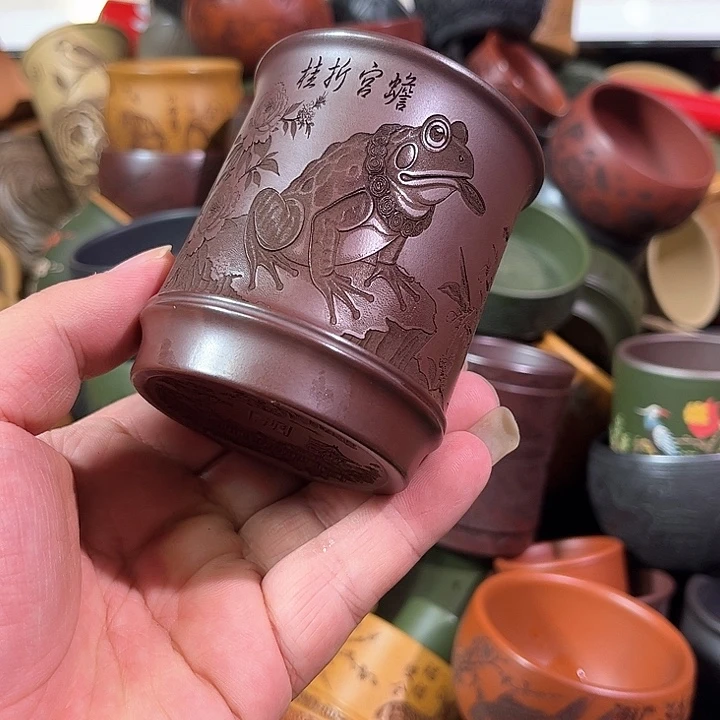 茶杯紫砂全手工紫砂主人杯