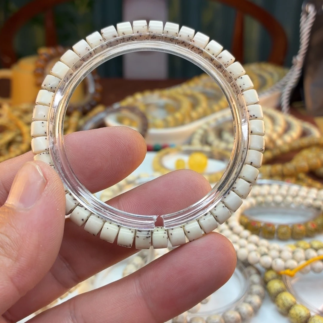 星月菩提手串海南星月菩提古瓷白药片