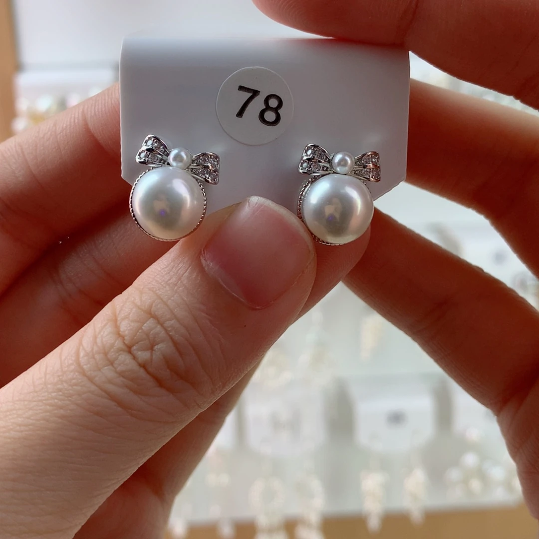 未镶嵌耳饰淡水珍珠