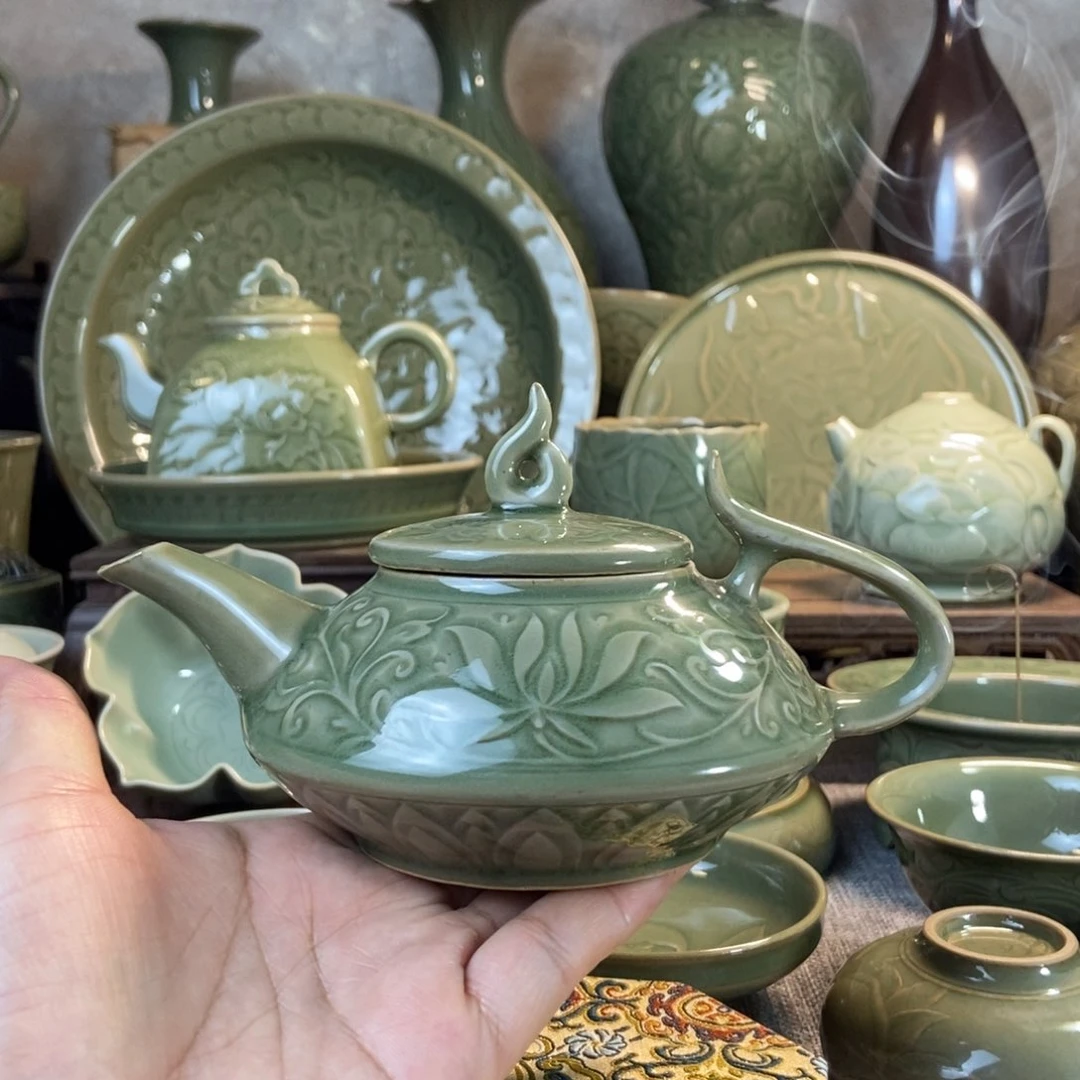 耀州窑福利款微瑕壶送客杯