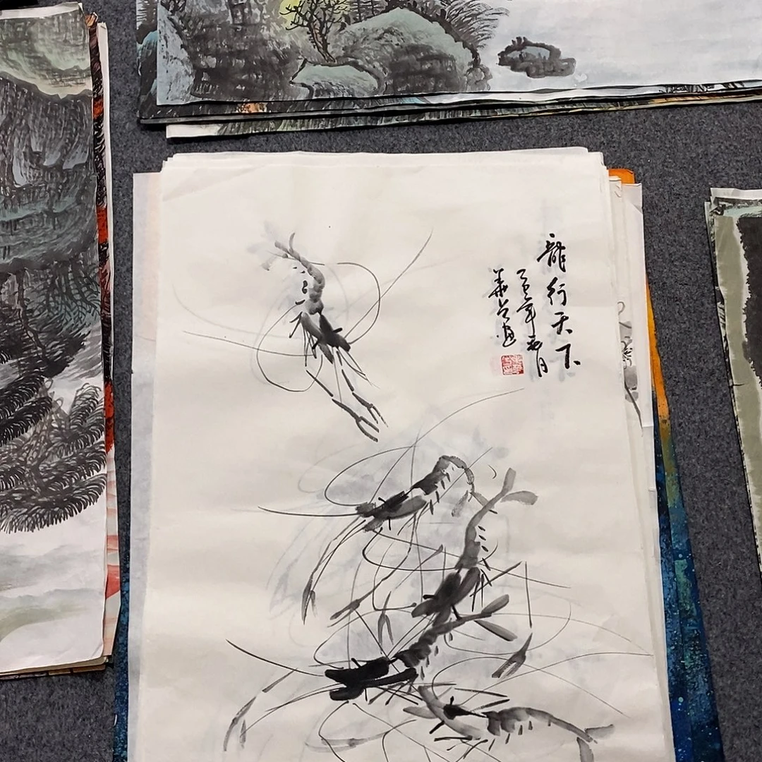 国画画画真的画画