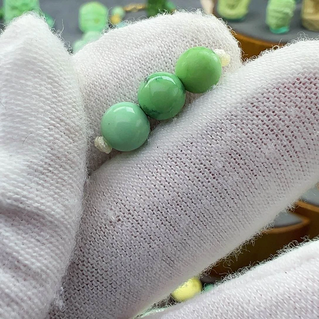 绿松石菜籽黄绿松石Z未镶嵌