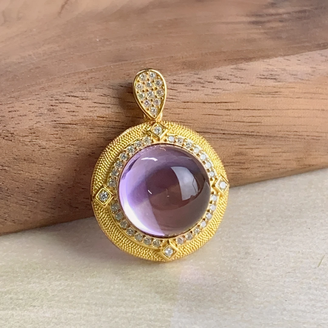 2888/ ZY888-997 精美气质复古蛋面水晶吊坠/多样性发货/一件