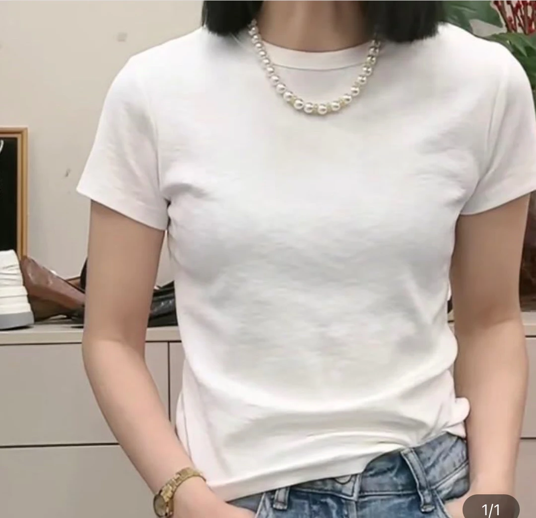 860品质百搭韩系小圆领后中线半袖衫8