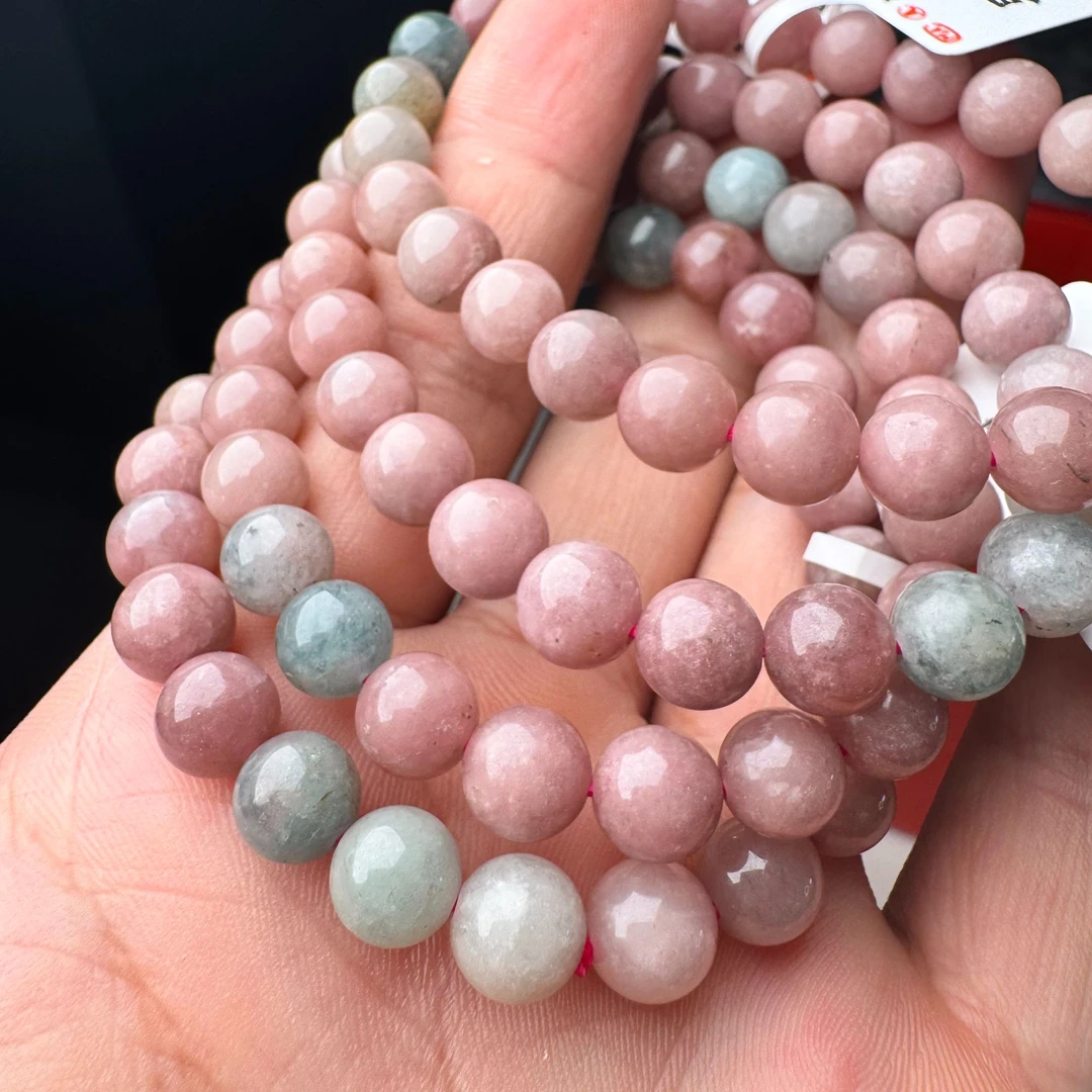 雅颂集马卡龙肉桂色单圈不透7m+碧玺手链多样性发一