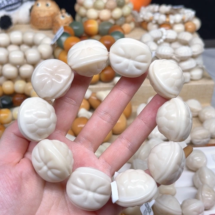 菩提根/象牙果手串富甲天下卡26瑕1.22 27