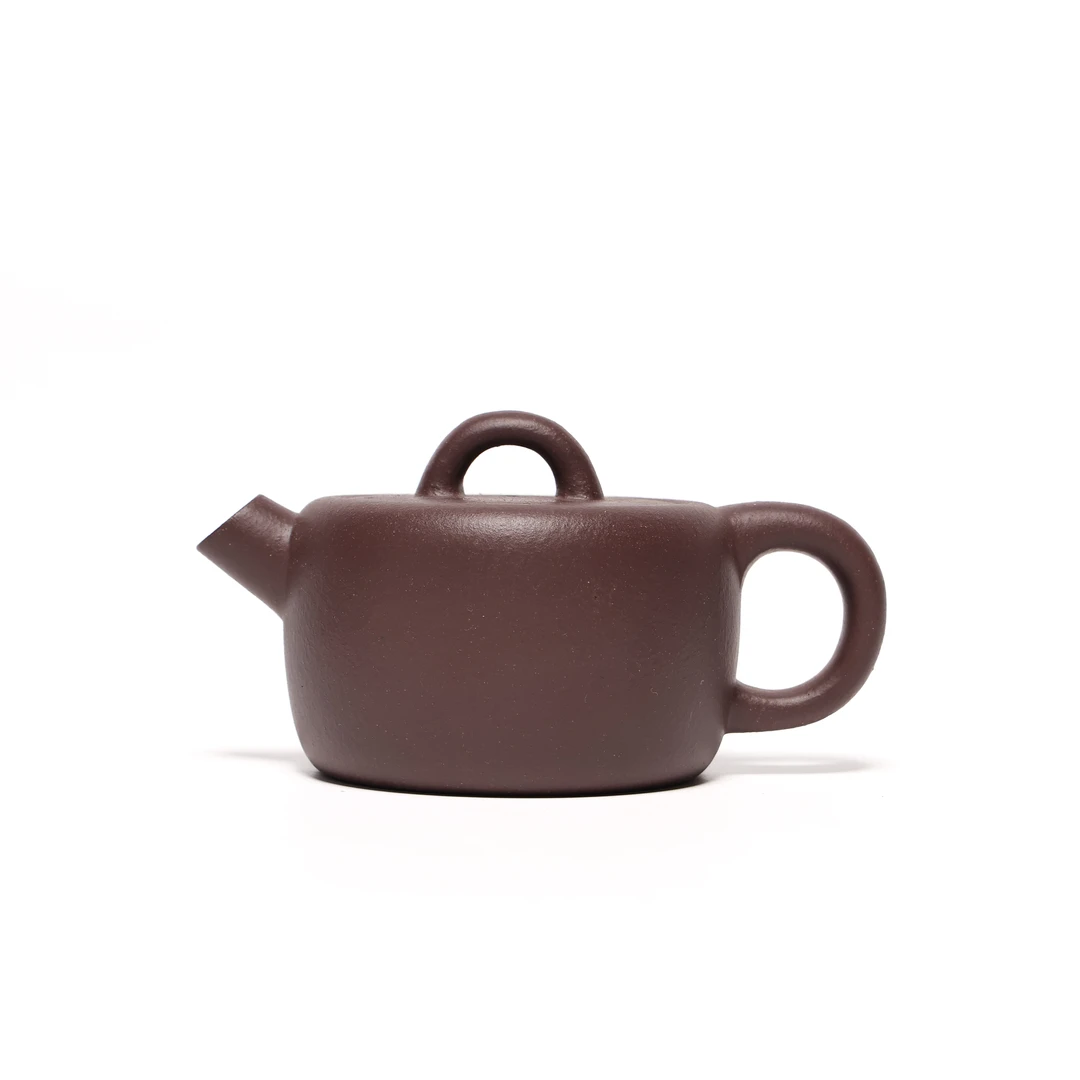 【梵山暮云】炮嘴井栏 王瑾 天青泥 150cc 家用紫砂壶