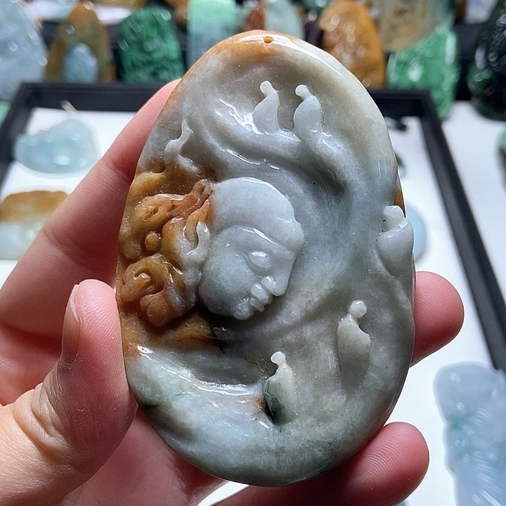 翡翠未镶嵌颈饰翡翠a货