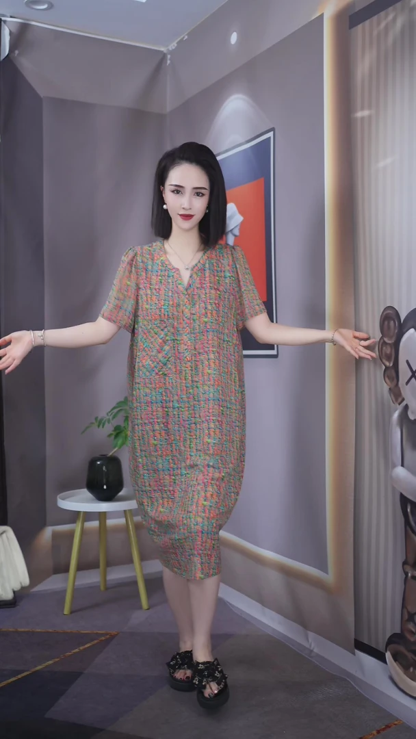 【上新定制】H.GA726#新款减龄百搭高级时尚连衣裙