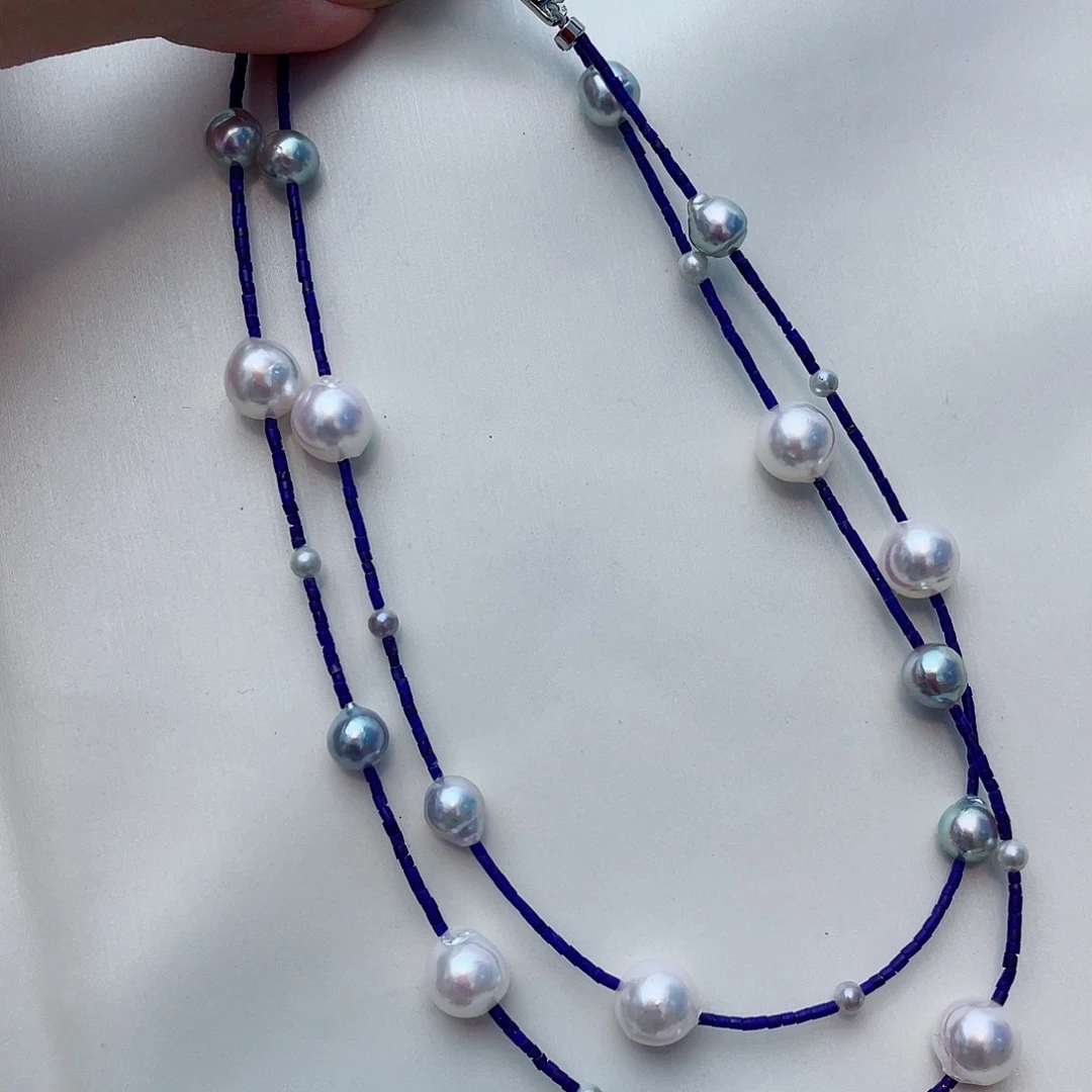 海水珍珠未镶嵌颈饰w19