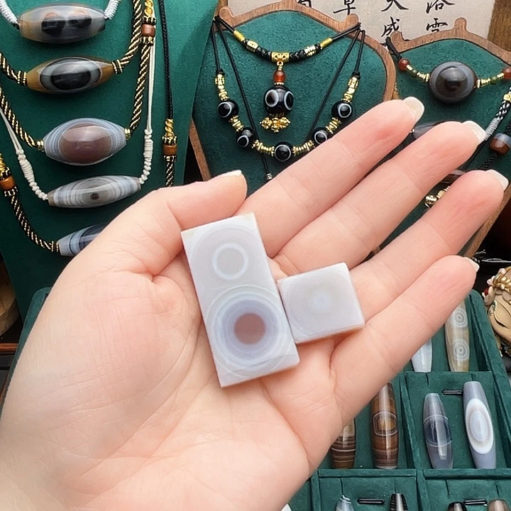 玛瑙/玉髓合金珠宝半成品B****～