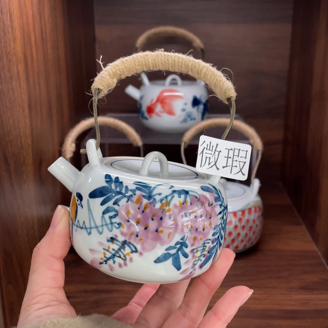 微瑕釉下彩纯手绘