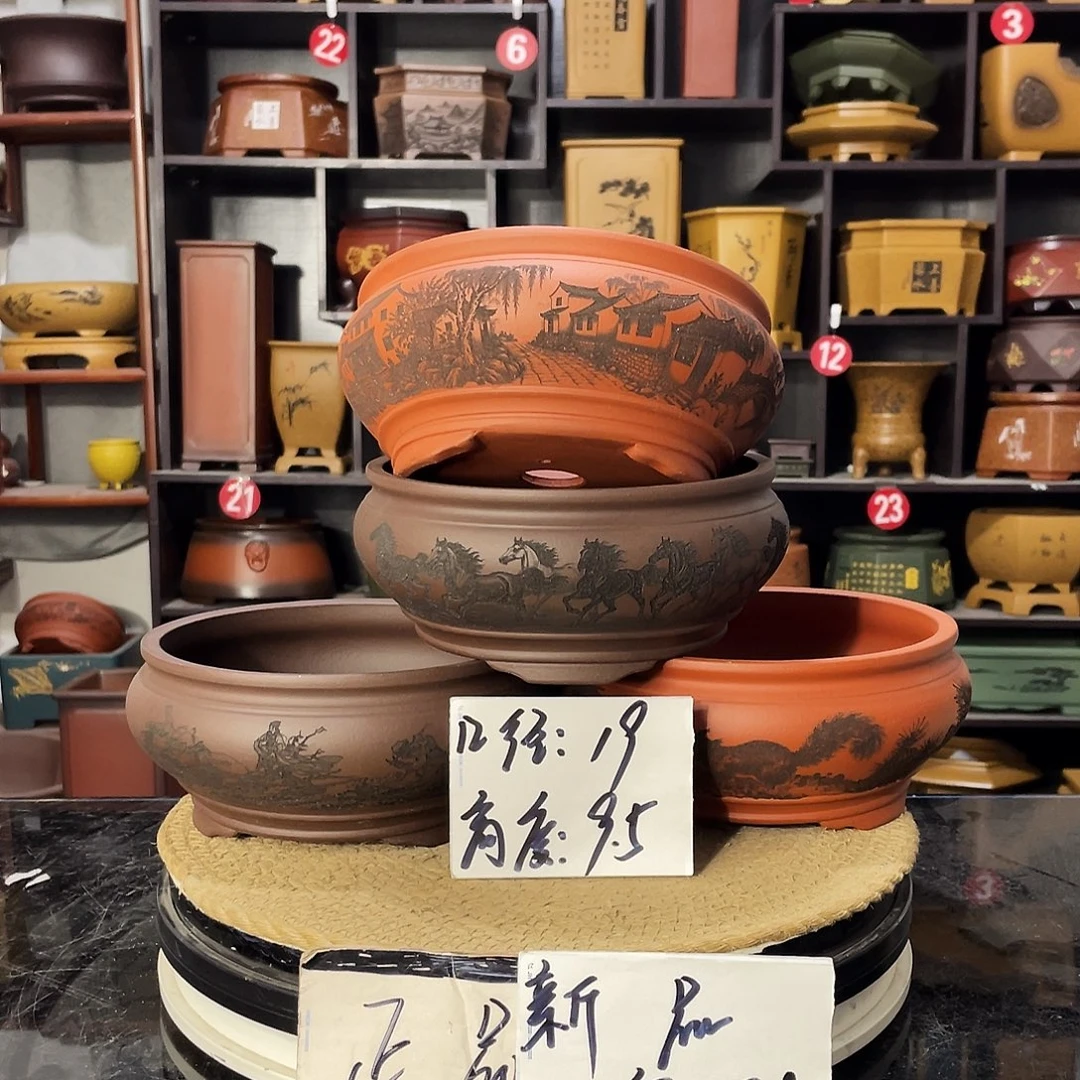 D-盆尚好紫砂花盆