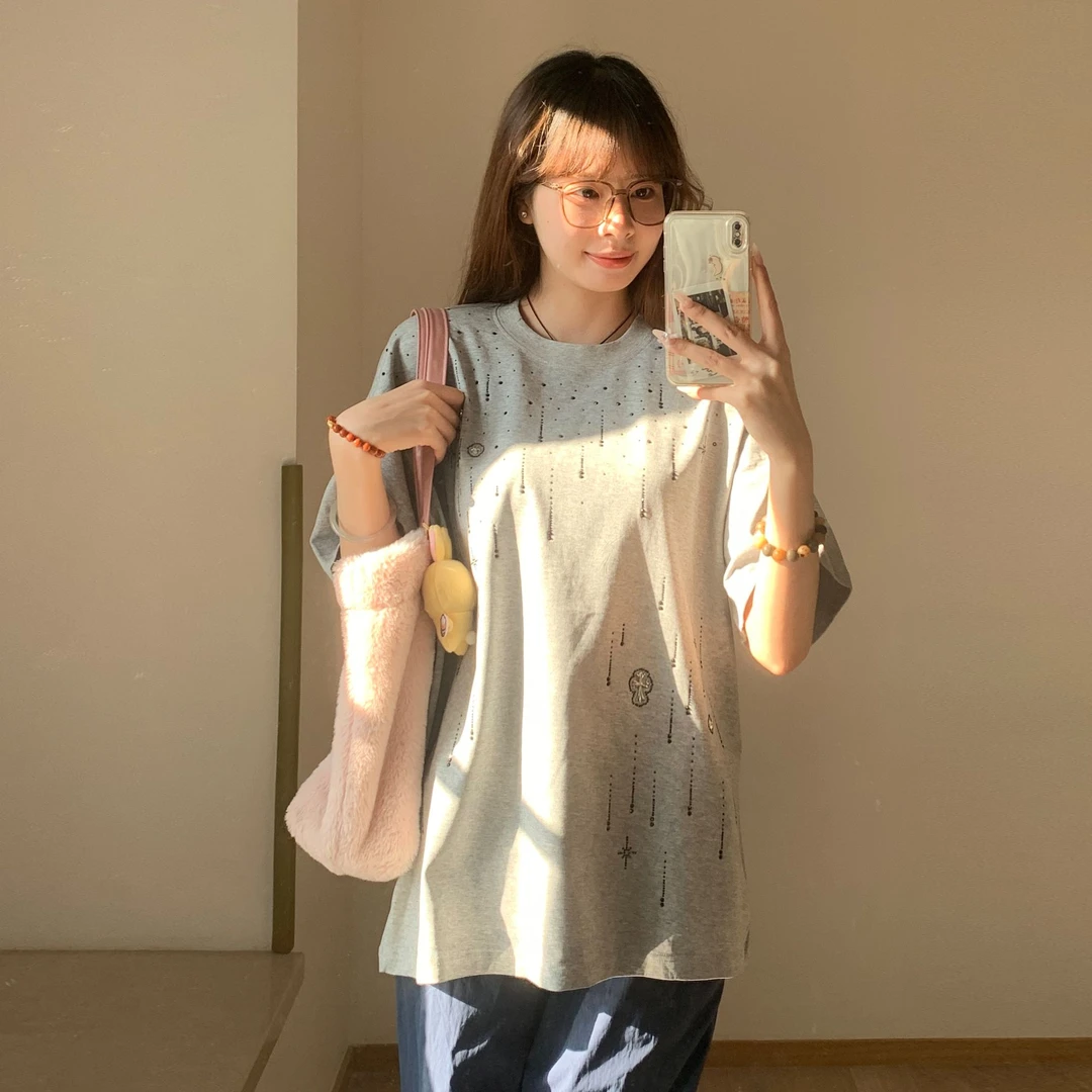 【T区集合】男时尚小纵订制韩版宽松休闲新款短袖【非挂吊牌】