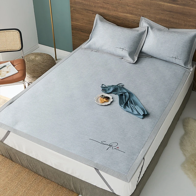 老席匠提花冰丝席太阳玫瑰