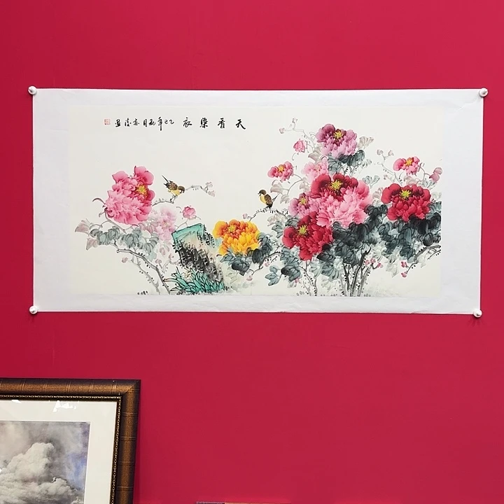 国画精品纯手绘8平尺