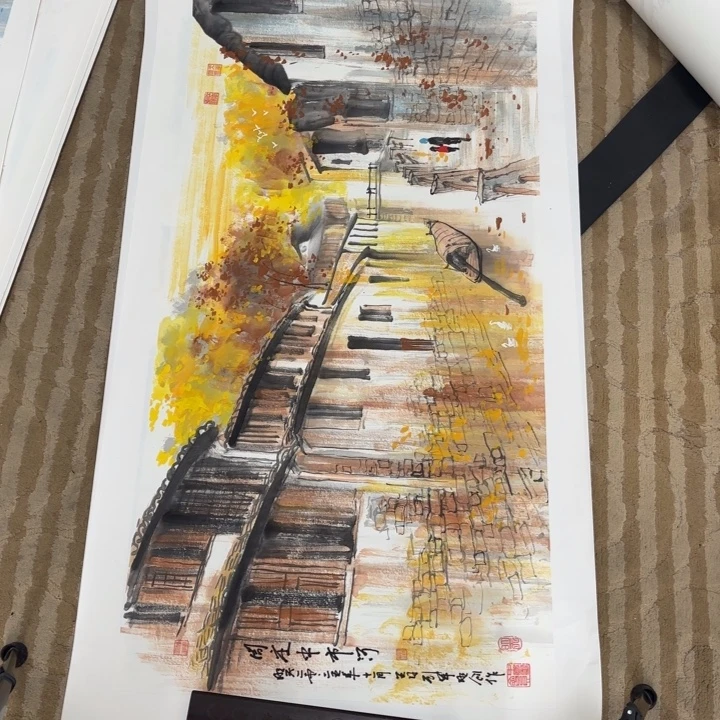 辽***哥国画花鸟等图案为一体而