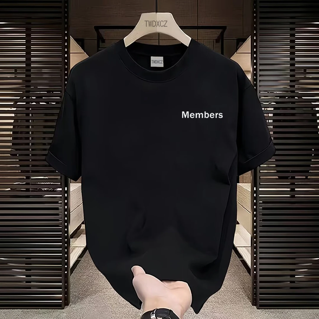 大尺码短袖男大码男装夏季新款重磅纯棉加肥加大胖子半袖T恤男款T