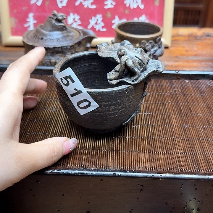 纯手工制作粗陶茶具用****8