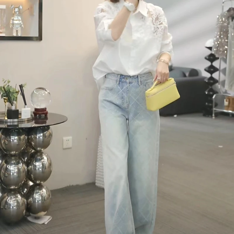 【白天鹅】2025早春新款时尚休闲气质轻奢显瘦百搭衬衣