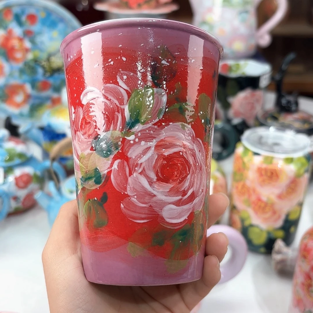 景德镇手绘高温釉下彩陶瓷茶具