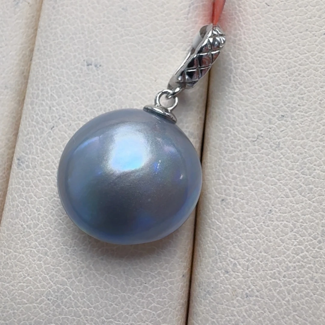 拼合珍珠（马贝珠）颈饰银S925镶嵌@@tt003