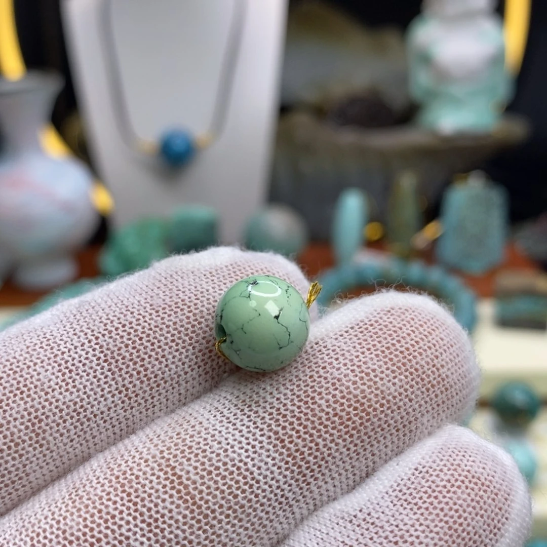 绿松石未镶嵌珠宝半成品10.8