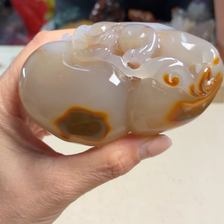 玛瑙/玉髓未镶嵌吊坠(不含链)